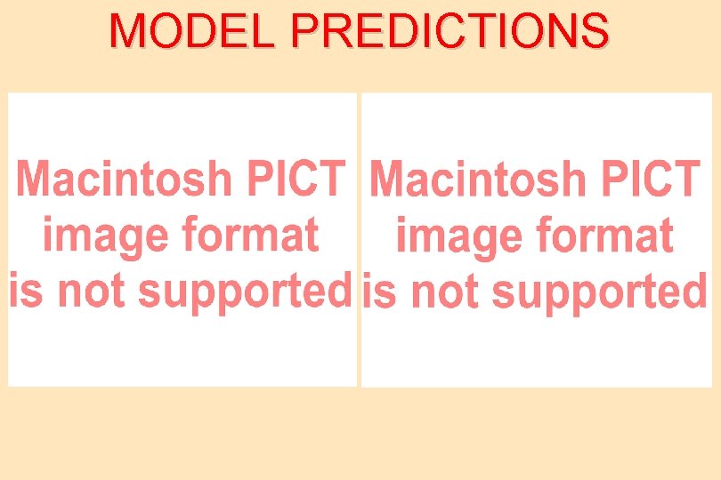 MODEL PREDICTIONS 