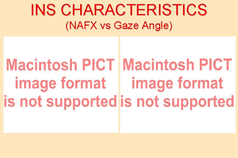 INS CHARACTERISTICS (NAFX vs Gaze Angle) 