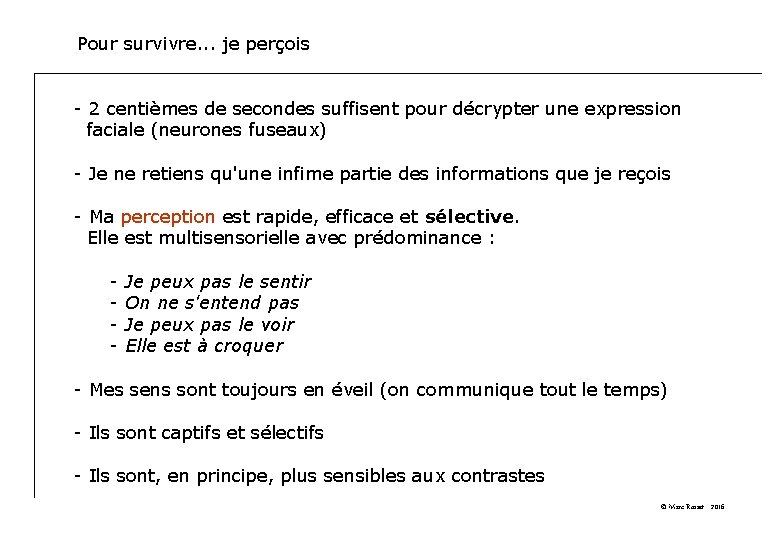 Pour survivre. . . je perçois - 2 centièmes de secondes suffisent pour décrypter