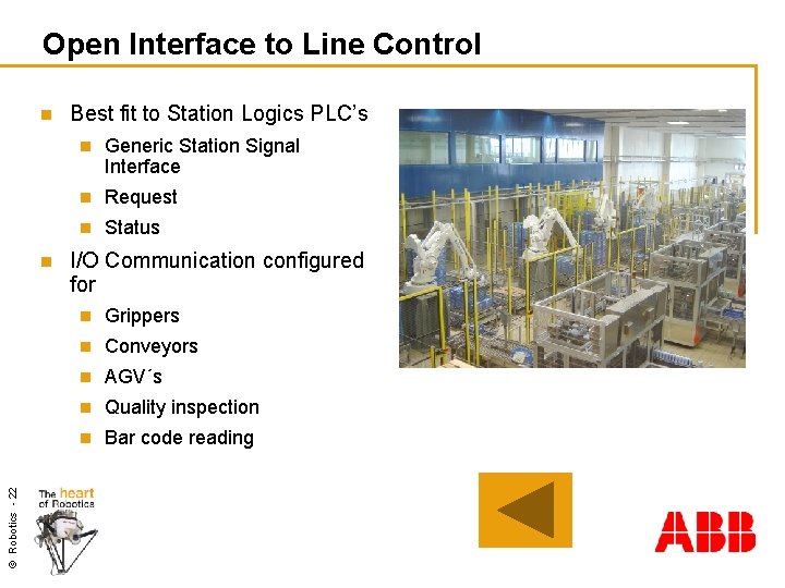 Open Interface to Line Control n © Robotics - 22 n Best fit to