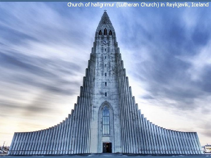 Church of hallgrimur (Lutheran Church) in Reykjavik, Iceland 