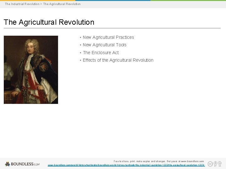 The Industrial Revolution > The Agricultural Revolution • New Agricultural Practices • New Agricultural