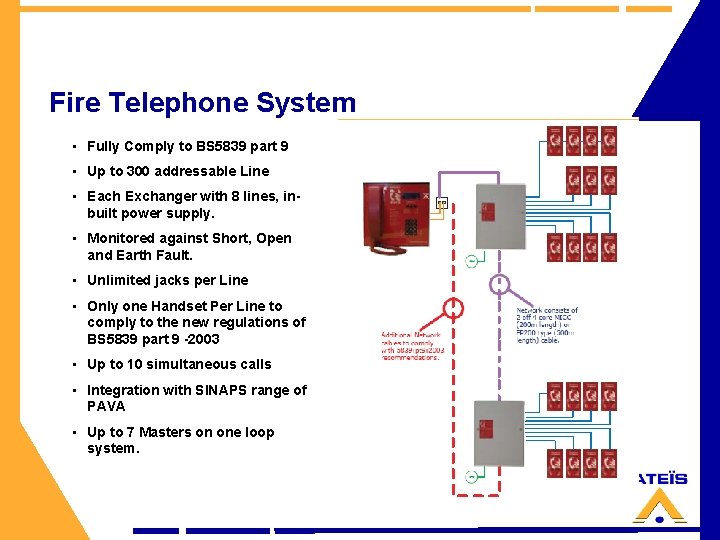 Fire Telephone System • Fully Comply to BS 5839 part 9 • Up to