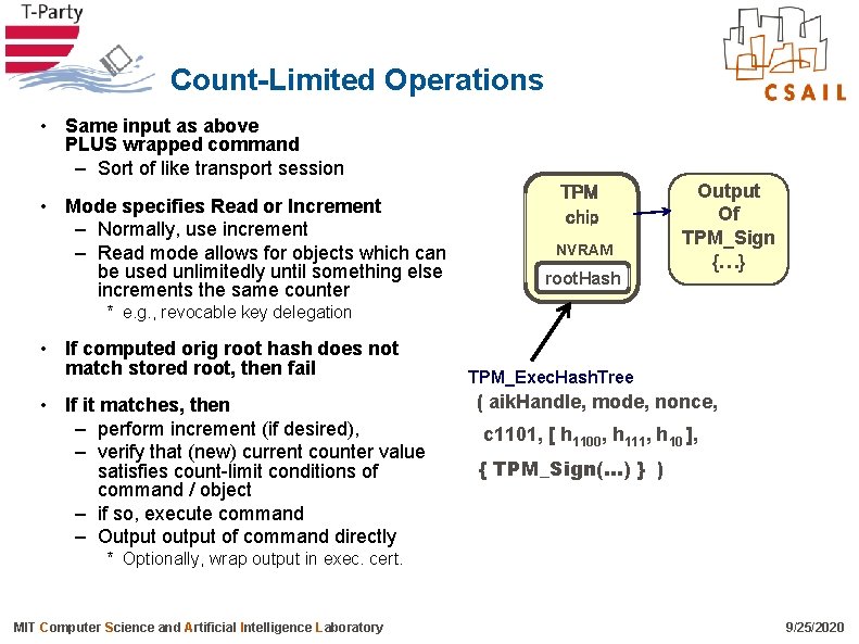 Count-Limited Operations • Same input as above PLUS wrapped command – Sort of like