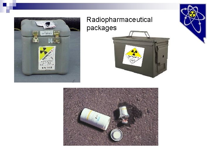 Radiopharmaceutical packages 