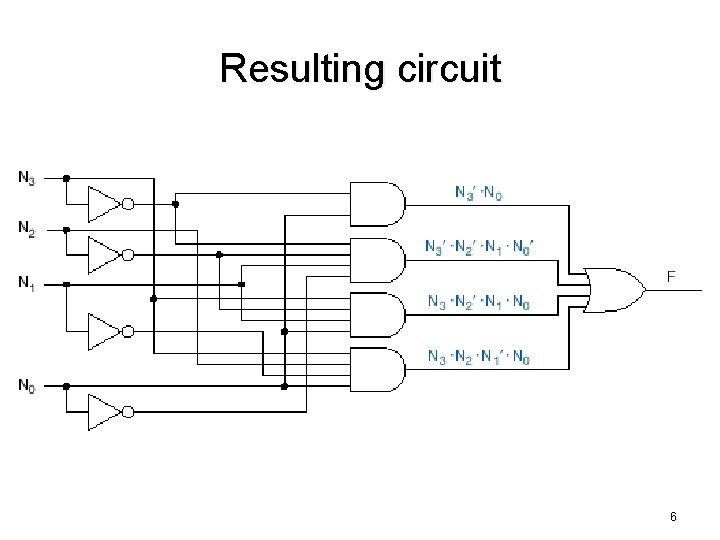 Resulting circuit 6 