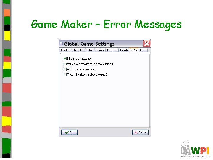 Game Maker – Error Messages 