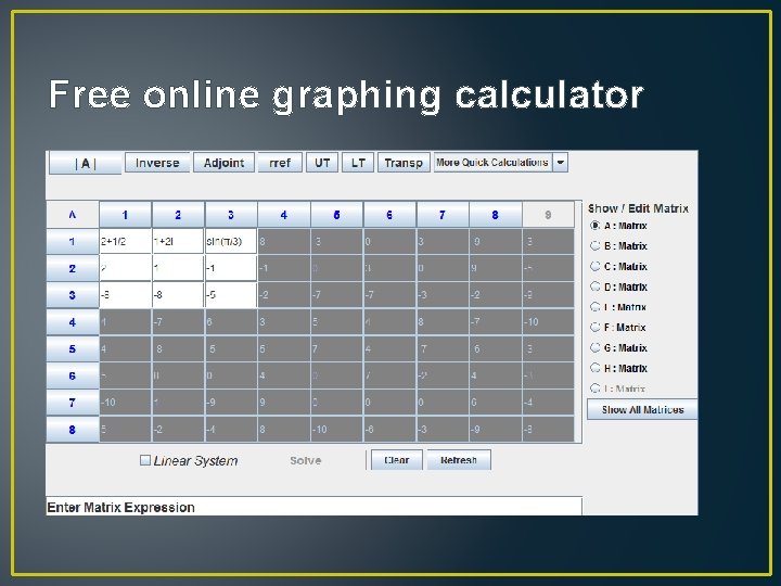 Free online graphing calculator 