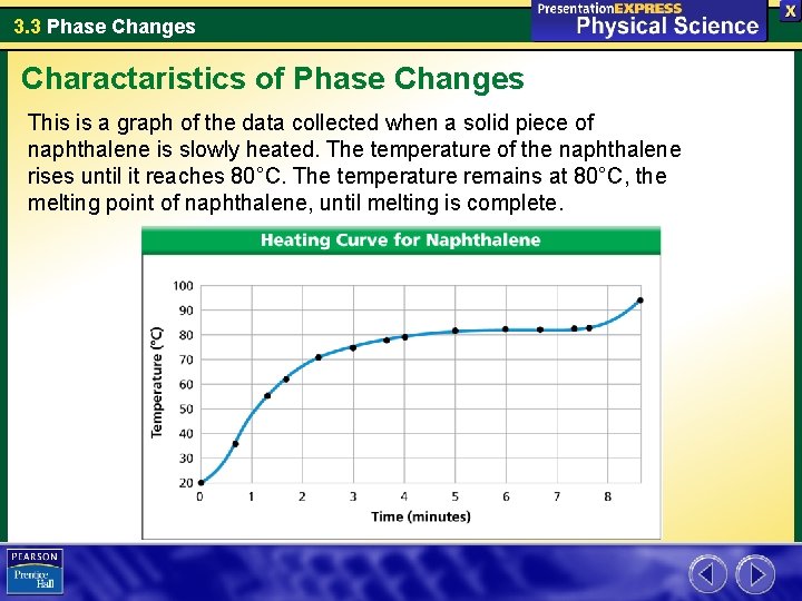 3. 3 Phase Changes Charactaristics of Phase Changes This is a graph of the
