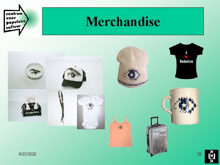 Merchandise 9/25/2020 20 