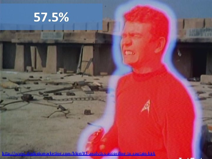 57. 5% http: //www. sitelogicmarketing. com/blog/02 -analytics-according-to-captain-kirk 
