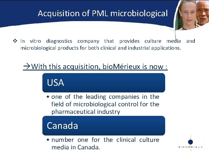 Acquisition of PML microbiological v In vitro diagnostics company that provides culture media and