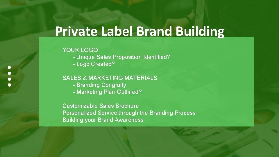 Private Label Brand Building YOUR LOGO - Unique Sales Proposition Identified? - Logo Created?