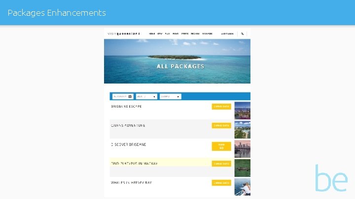 Packages Enhancements 