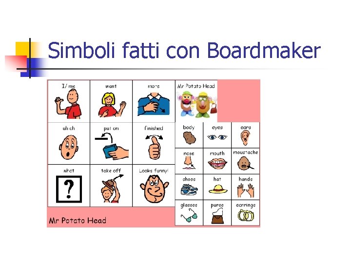 Simboli fatti con Boardmaker 