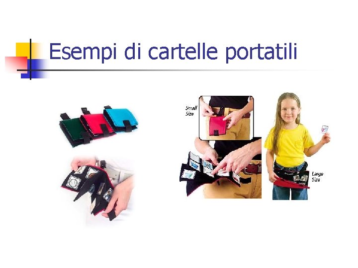 Esempi di cartelle portatili 