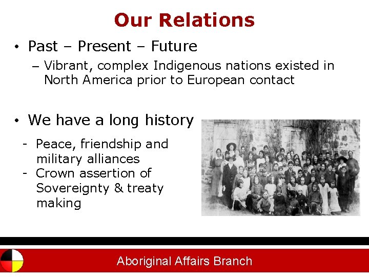 Our Relations Outline • Past – Present – Future – Vibrant, complex Indigenous nations