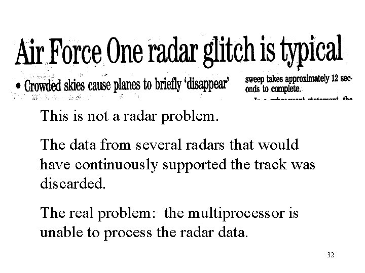This is not a radar problem. The data from several radars that would have