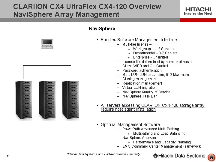 CLARii. ON CX 4 Ultra. Flex CX 4 -120 Overview Navi. Sphere Array Management