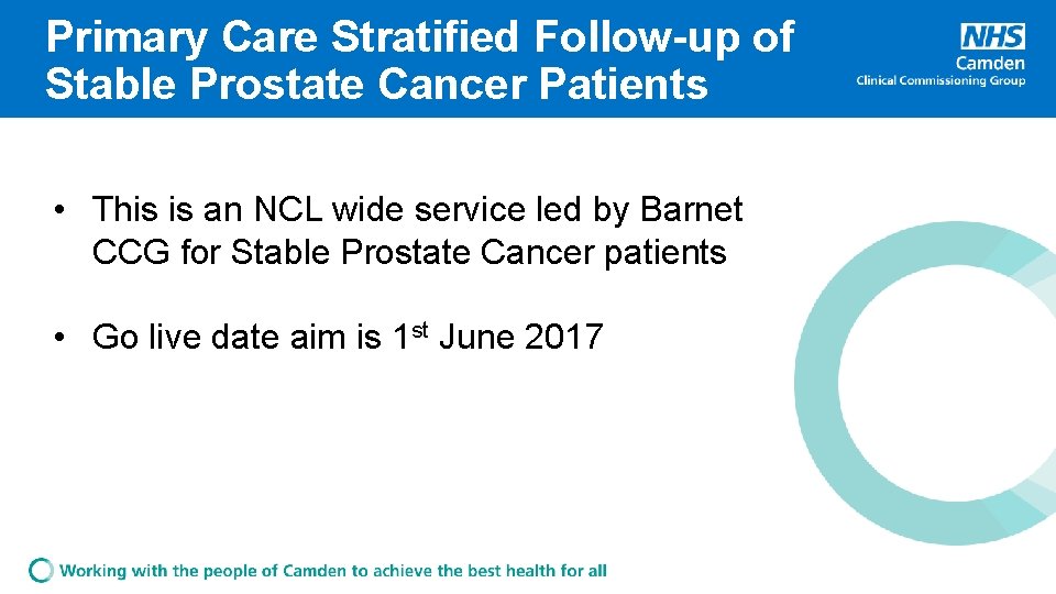 Primary Care Stratified Followup of Stable Prostate Cancer