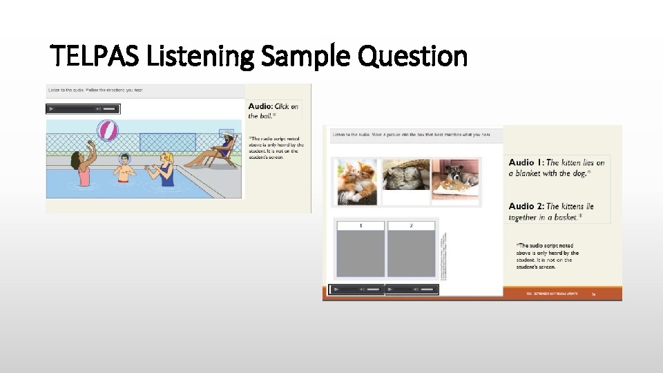 TELPAS Listening Sample Question 