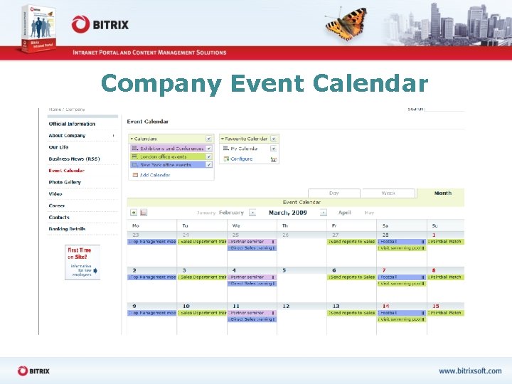 Company Event Calendar 