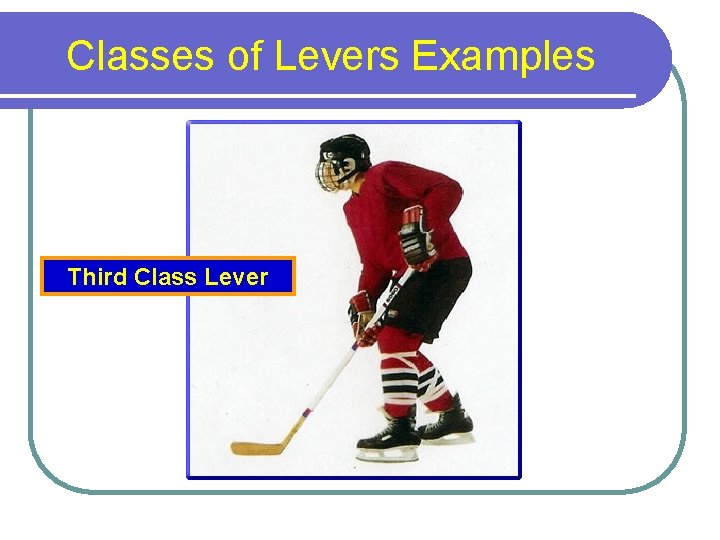 Classes of Levers Examples Third Class Lever 