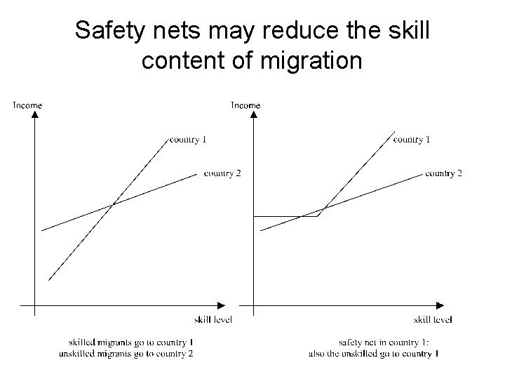Safety nets may reduce the skill content of migration 