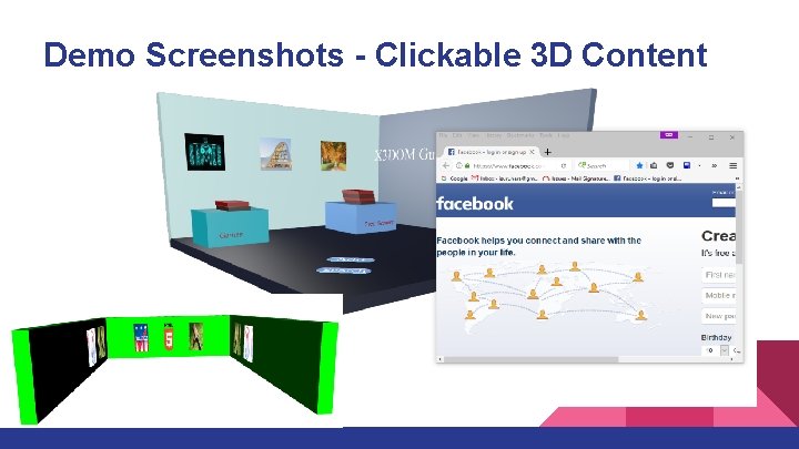 Demo Screenshots - Clickable 3 D Content 
