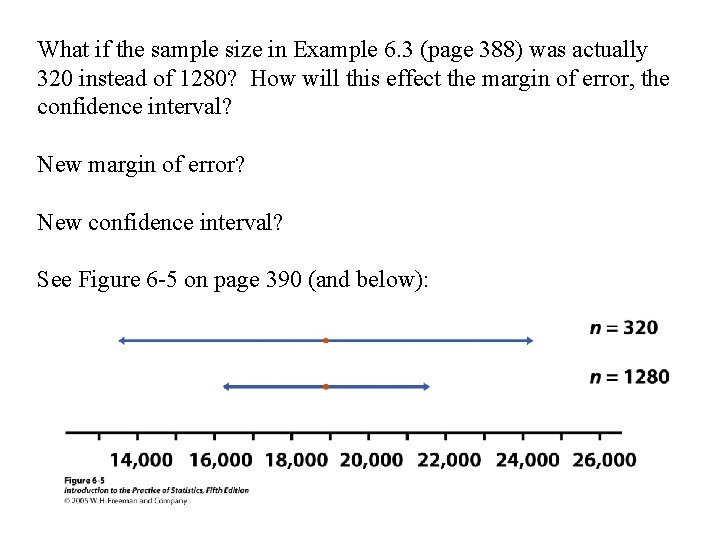 What if the sample size in Example 6. 3 (page 388) was actually 320