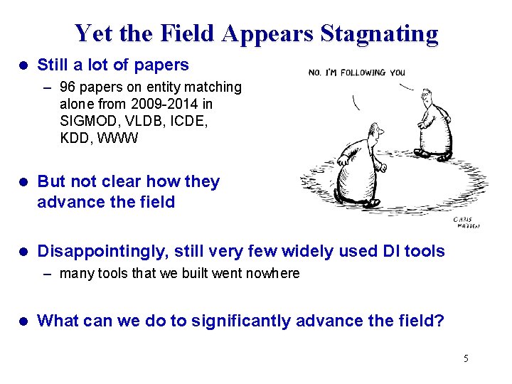 Yet the Field Appears Stagnating l Still a lot of papers – 96 papers