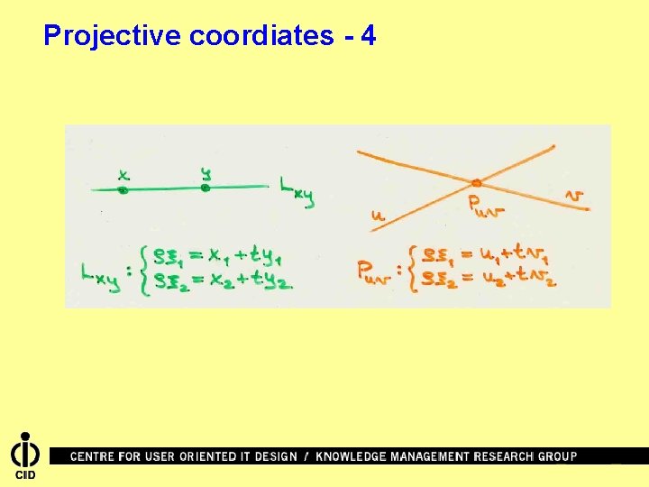 Projective coordiates - 4 