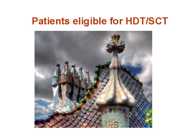 Patients eligible for HDT/SCT 