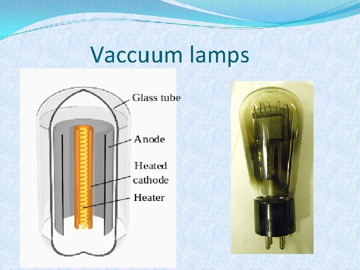 Vaccuum lamps 