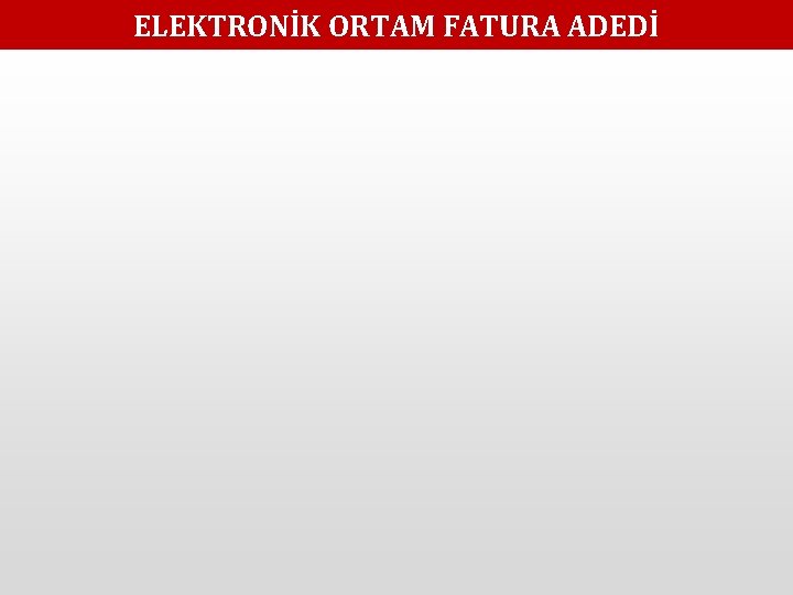 ELEKTRONİK ORTAM FATURA ADEDİ 