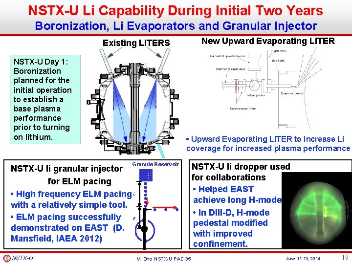 NSTX-U Li Capability During Initial Two Years Boronization, Li Evaporators and Granular Injector New