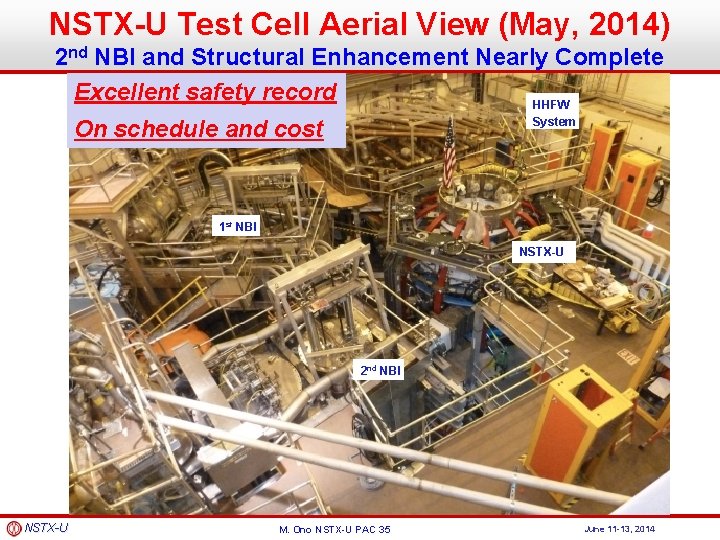 NSTX-U Test Cell Aerial View (May, 2014) 2 nd NBI and Structural Enhancement Nearly