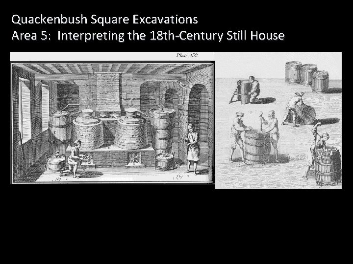 Quackenbush Square Excavations Area 5: Interpreting the 18 th-Century Still House 