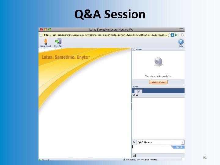 Q&A Session 61 