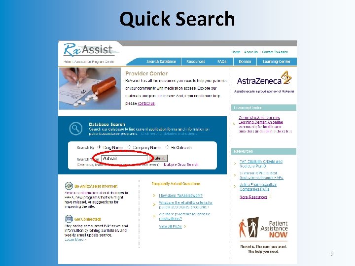Quick Search Advair 9 