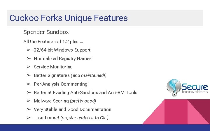 Cuckoo Forks Unique Features Spender Sandbox All the Features of 1. 2 plus …
