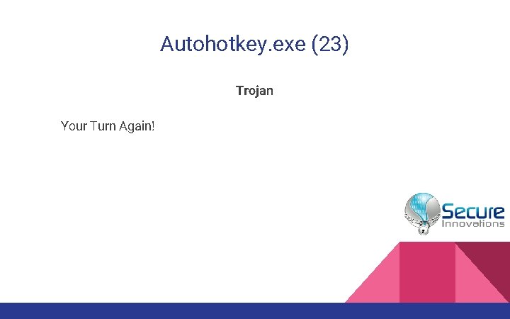 Autohotkey. exe (23) Trojan Your Turn Again! 