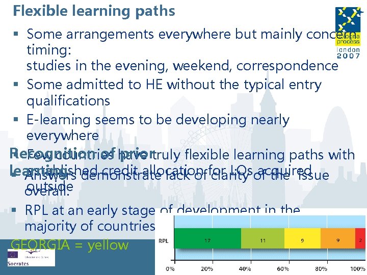 Flexible learning paths § Some arrangements everywhere but mainly concern timing: studies in the