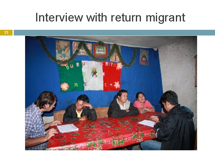 Interview with return migrant 33 