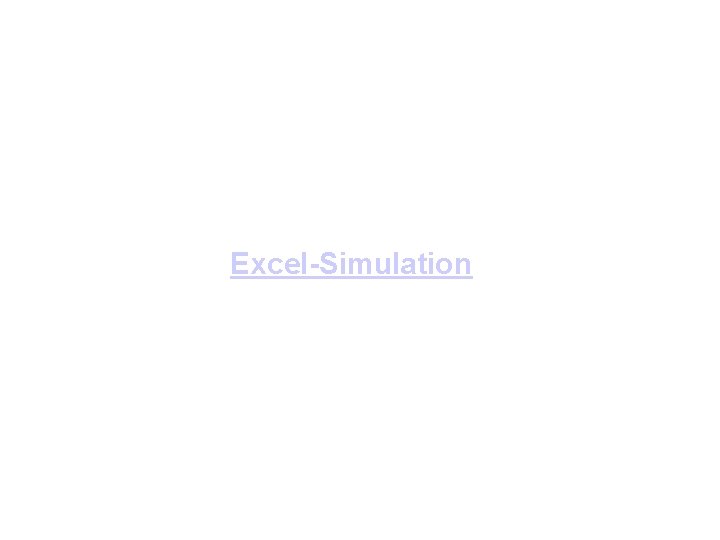 Excel-Simulation 