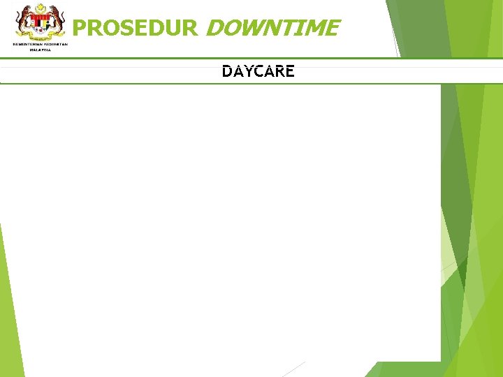 PROSEDUR DOWNTIME DAYCARE 23 