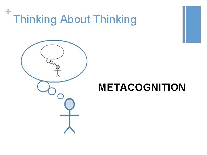 + Thinking About Thinking METACOGNITION 