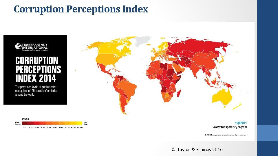 Corruption Perceptions Index © Taylor & Francis 2016 