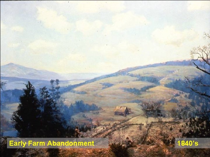 Early Farm Abandonment 1840’s 