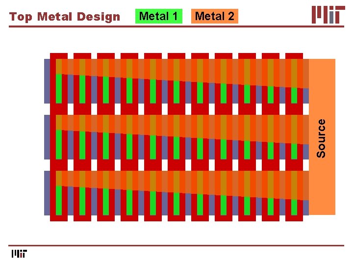 Metal 1 Metal 2 Source Top Metal Design 